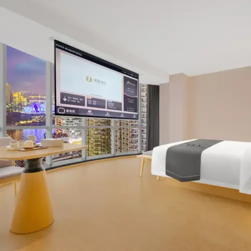 安香居河景特大床房（一线河景+投影仪+恒温雨淋花洒）