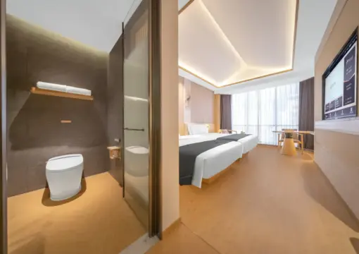 优黄居双人房（恒温淋浴+冰箱+莱芬吹风机）